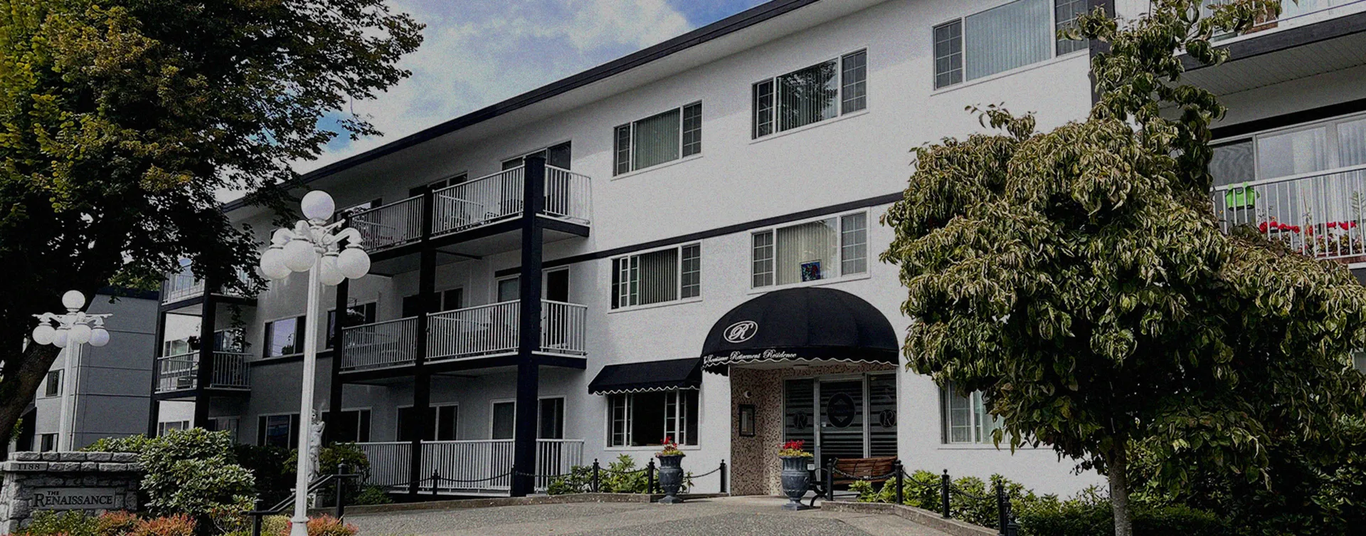 photo of the front exterior of the Renaissance Retirement Residence in Victoria, BC